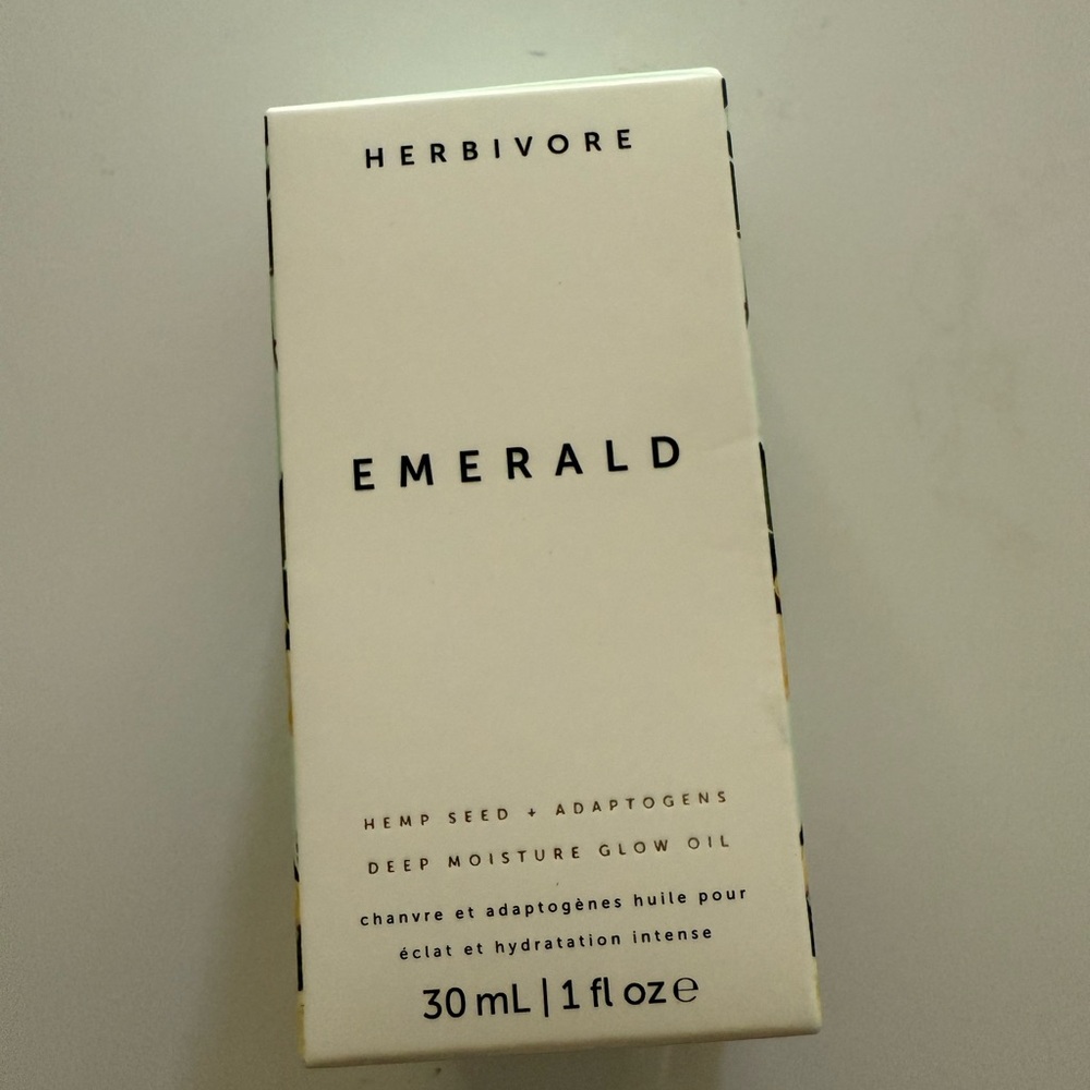 Herbivore Emerald Deep Moisture Glow Oil 30mL CBD + Adaptogens Serum